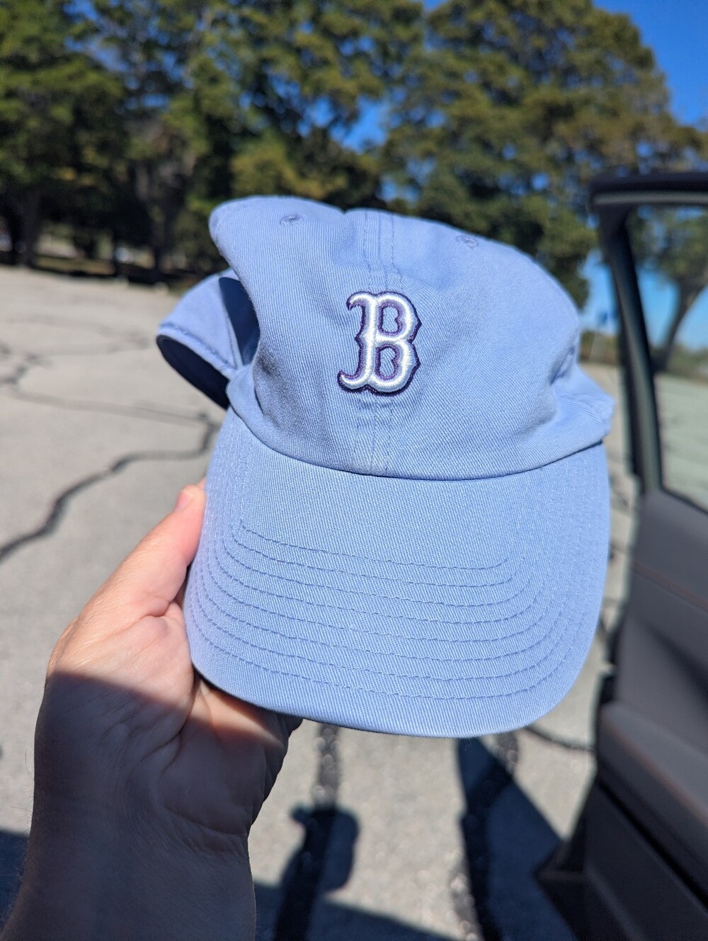 Boston Red Sox Women's Baseball Hat Light Purple Adjustable *GUC